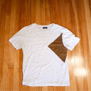 XL Brown and White Zara Tee